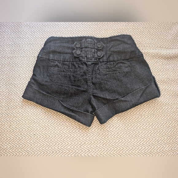 Vintage Boom Boom Jeans High Waist Black Shorts - Picture 3 of 9